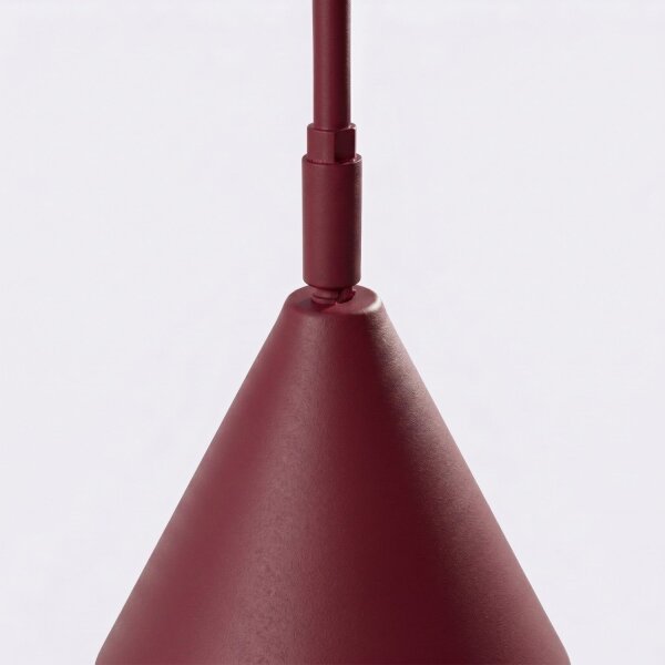 Stehlampe schwenkbar drehbar Stahl Burgund E14 H:165cm