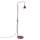 Stehlampe schwenkbar drehbar Stahl Burgund E14 H:165cm