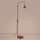 Stehlampe schwenkbar drehbar Stahl Burgund E14 H:165cm