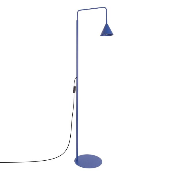 Stehlampe schwenkbar drehbar Stahl Ultramarin E14 165cm