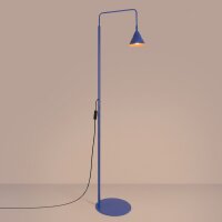 Stehlampe schwenkbar drehbar Stahl Ultramarin E14 165cm
