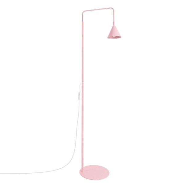Stehlampe schwenkbar drehbar Stahl Rosa E14 H:165cm