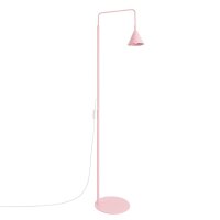 Stehlampe schwenkbar drehbar Stahl Rosa E14 H:165cm