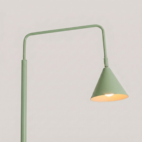 Stehlampe schwenkbar drehbar Stahl Salbei E14 H:165cm