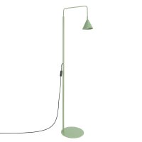 Stehlampe schwenkbar drehbar Stahl Salbei E14 H:165cm