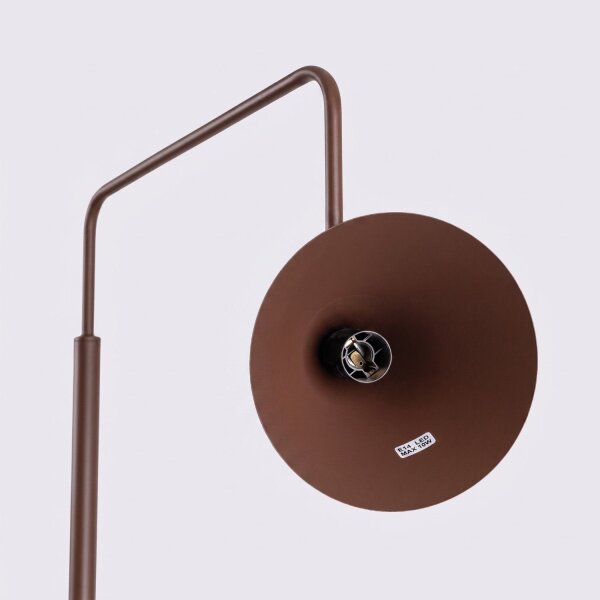 Stehlampe schwenkbar drehbar Stahl Braun E14 H:165cm