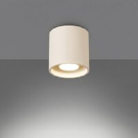 Deckenspot Aluminium Beige Modern GU10 B:10cm rund