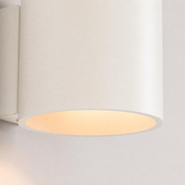 Wandlampe Up Down indirekt Aluminium Beige G9 10cm rund