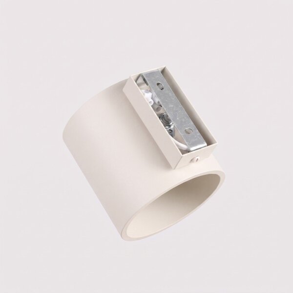 Wandlampe Up Down indirekt Aluminium Beige G9 10cm rund