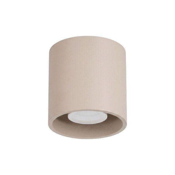 Deckenstrahler Modern Aluminium Taupe GU10 B:10 cm rund