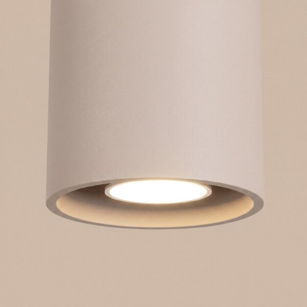 Deckenstrahler Modern Aluminium Taupe GU10 B:10 cm rund