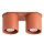 Deckenlampe Aluminium Ockerrot 2-flammig GU10 L:26cm