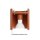 Wandlampe Up Down indirekt Aluminium Ockerrot G9 H:10cm