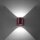 Wandlampe Up Down indirekt Aluminium Burgund G9 H:10cm