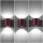 Wandlampe Up Down indirekt Aluminium Burgund G9 H:10cm
