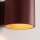 Wandlampe Up Down indirekt Aluminium Burgund G9 H:10cm