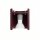 Wandlampe Up Down indirekt Aluminium Burgund G9 H:10cm