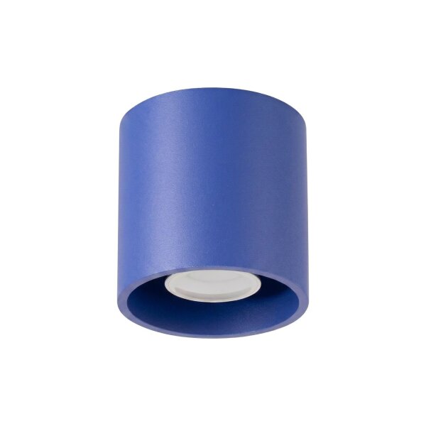 Deckenspot Aluminium Ultramarin GU10 B:10 cm rund