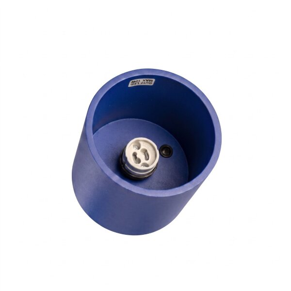 Deckenspot Aluminium Ultramarin GU10 B:10 cm rund
