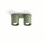 Deckenlampe Aluminium Olivgrün 2-flammig GU10 L:26cm