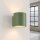 Wandlampe Up Down indirekt Aluminium Olivgrün G9 H:10cm