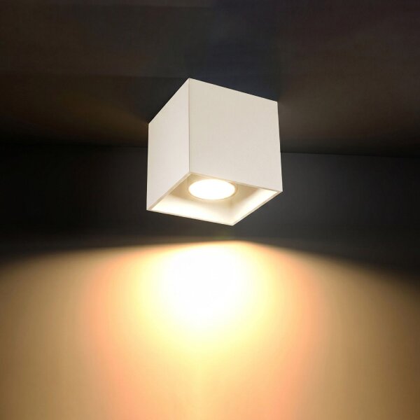 Deckenstrahler Aluminium Beige Modern GU10 H:10 cm