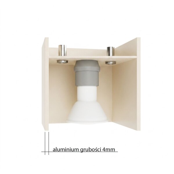 Wandlampe Up Down indirekt Aluminium Beige G9 T:12cm
