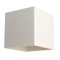 Wandlampe Up Down indirekt Aluminium Beige G9 T:12cm