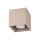 Deckenstrahler Aufputz Aluminium Taupe GU10 B:10cm