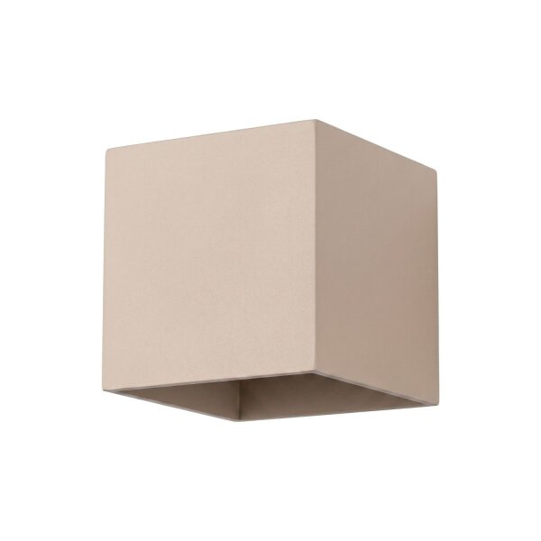 Wandlampe Up Down indirekt Aluminium Taupe G9 B:10cm