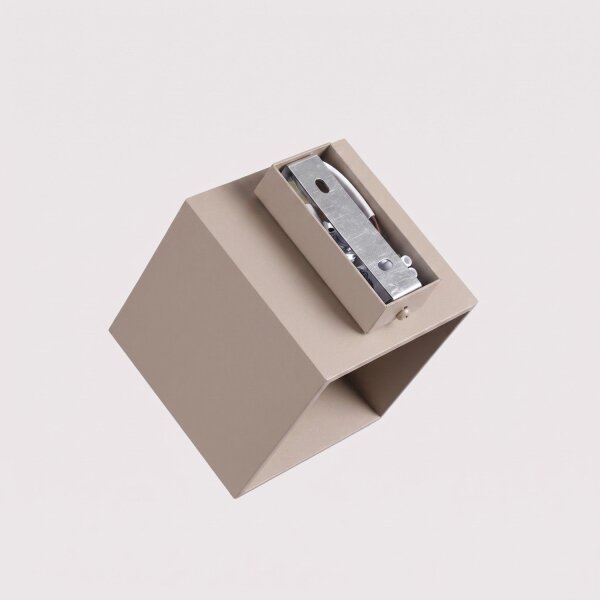 Wandlampe Up Down indirekt Aluminium Taupe G9 B:10cm