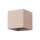 Wandlampe Up Down indirekt Aluminium Taupe G9 B:10cm