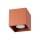 Deckenspot Aufputz Aluminium Ockerrot GU10 H:10 cm