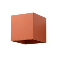 Wandlampe Up Down indirekt Aluminium Ockerrot G9 10cm