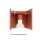 Wandlampe Up Down indirekt Aluminium Ockerrot G9 10cm
