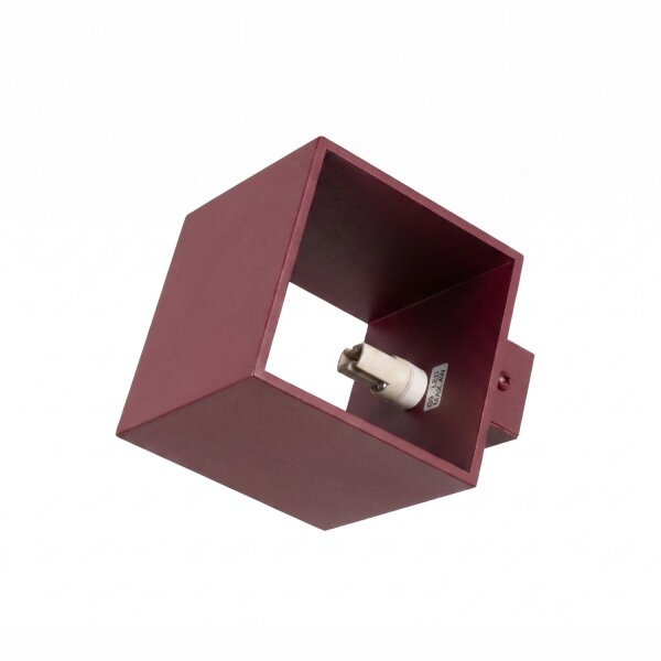 Wandlampe Up Down indirekt Aluminium Burgund G9 T:12cm