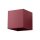 Wandlampe Up Down indirekt Aluminium Burgund G9 T:12cm