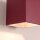 Wandlampe Up Down indirekt Aluminium Burgund G9 T:12cm