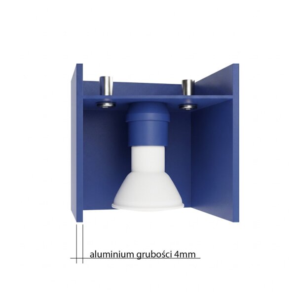 Wandlampe Aluminium Ultramarin Up Down indirekt G9 10cm