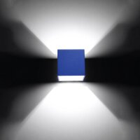 Wandlampe Aluminium Ultramarin Up Down indirekt G9 10cm