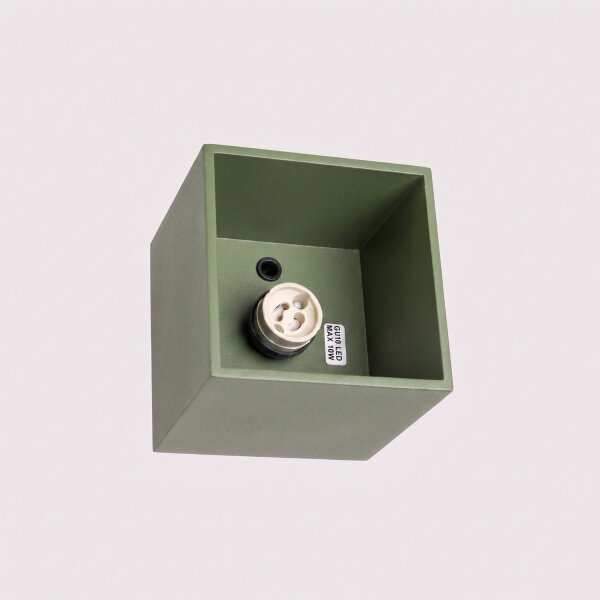 Deckenspot Aluminium Olivgrün Modern GU10 B:10 cm