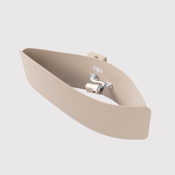 Wandlampe Up Down blendarm indirekt Stahl Taupe G9 30cm