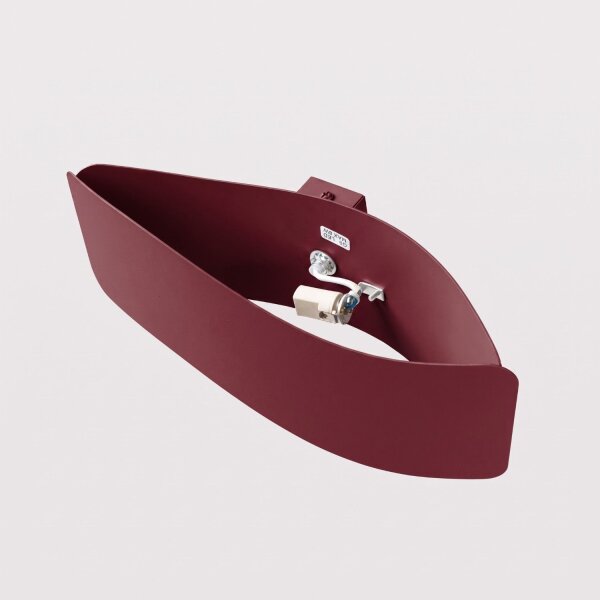Wandlampe Up Down indirekt Stahl Burgund G9 L:30cm