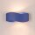 Wandlampe Up Down indirekt Stahl Ultramarin G9 L:30cm