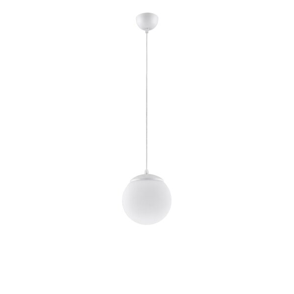Hängelampe höhenverstellbar Glas Stahl E27 Ø20 cm