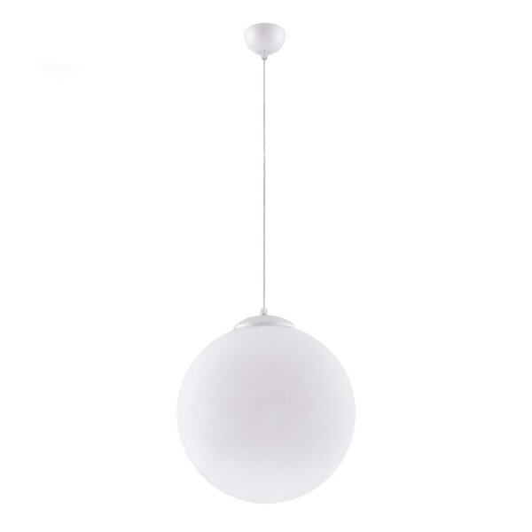 Hängelampe höhenverstellbar Glas Stahl E27 Ø40 cm