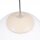Hängelampe höhenverstellbar Glas Stahl Beige E27 Ø30cm
