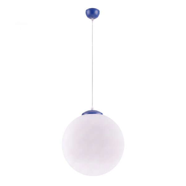 Hängelampe verstellbar Glas Stahl Ultramarin E27 Ø40cm