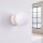 Wandlampe Schalter blendarm Glas Stahl Beige G9 B:12cm