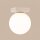 Deckenlampe blendarm Glas Stahl Beige satiniert G9 12cm